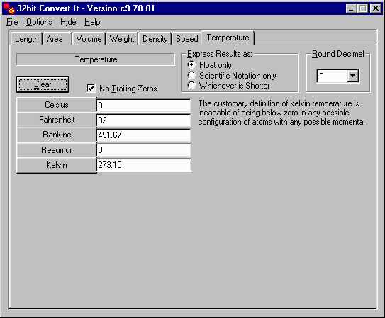 32bit Convert It - Converts any unit of measurement to another